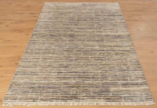 Aprezo Abstract Oriental Kashkoli Hand Knotted Rug