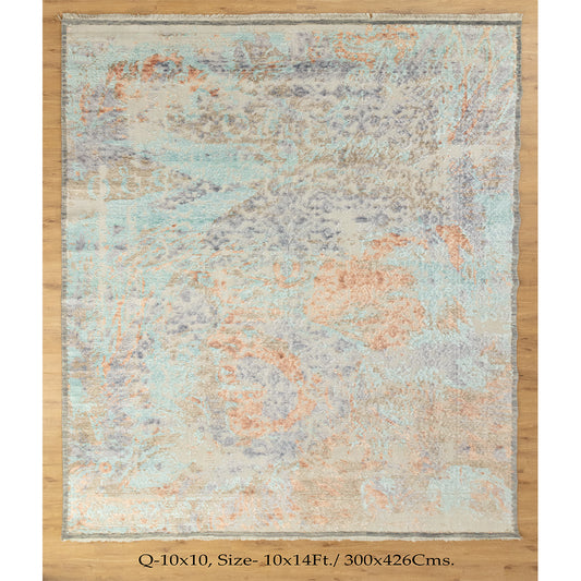 10x14 High-Low Colorful Modern Persian Style Floral Classic Rug for your living room | Shritija Rugs | Order Rug Online