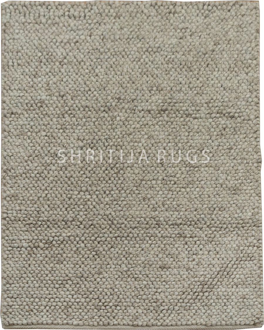 Silver Gray Loop Rug