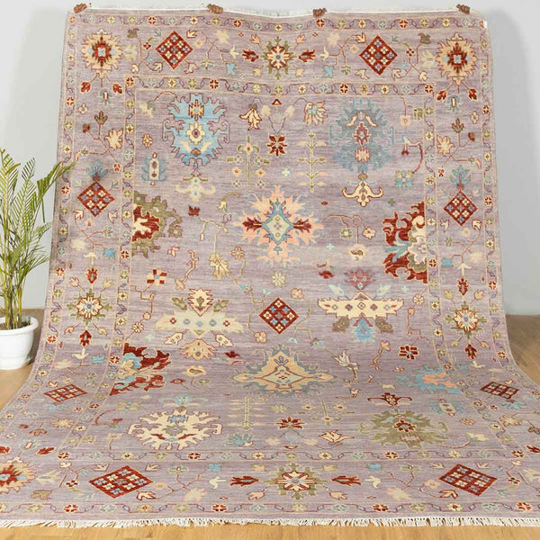 Luxurious Hand-Knotted Oushak Rug: Comfort Meets Style | Order Rug Online