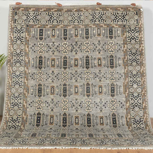 Ikat Stylish Design Hand-Knotted  Rug: Transform Your Space | Best Place to Buy Area Rugs Online