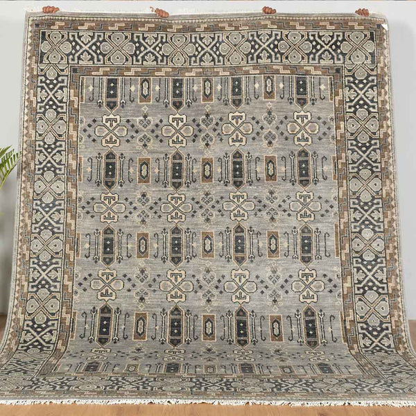 Ikat Stylish Design Hand-Knotted Rug: Transform Your Space | Best Place to Buy Area Rugs Online