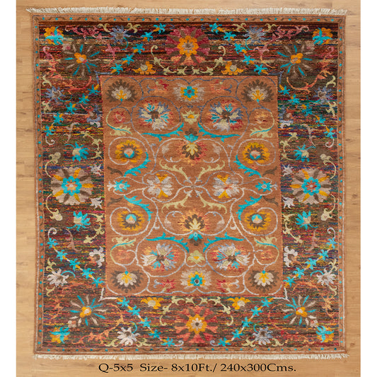 8x10 Dark Bronze Afghan Bidjar Hand knotted Oriental Rug | Shritija Rugs | Shritija Rugs | Rugs Online London