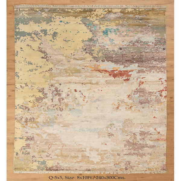 8x10 Alchemy Ivory Abstract Transitional Modern Bedroom Rug | Quality Rugs Online