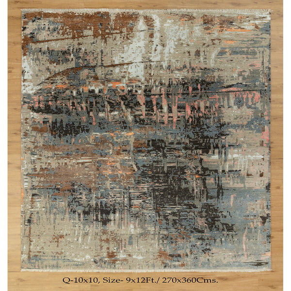 9x12 Uvenuti Premium Quality Abstract Designer Rug | Shritija Rugs | Abstract Rug Online