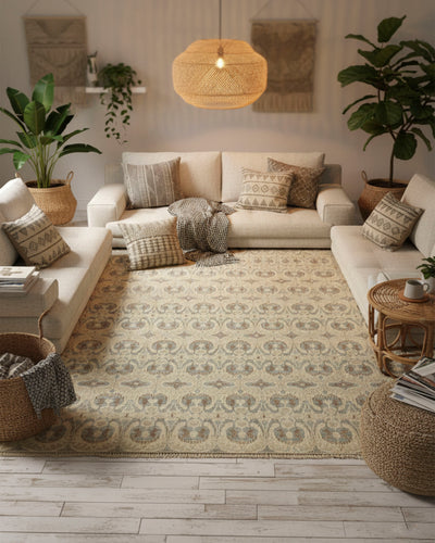 Ikat Traditional Floral Handmade Rug