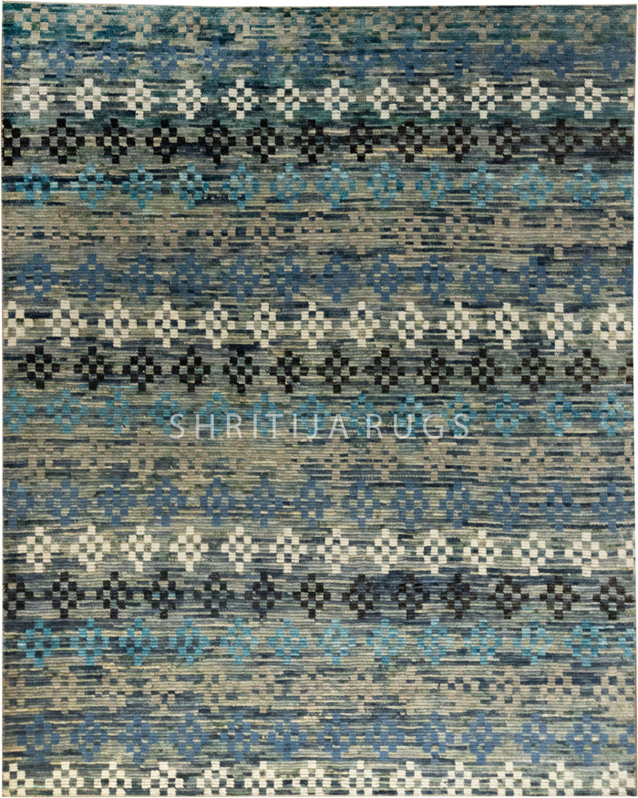 Multi Color Modern Contemporary Tribal Rug