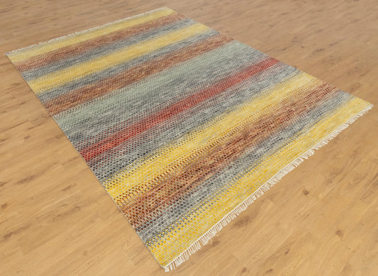Colorful Gabbeh Vintage Area Washable Rug
