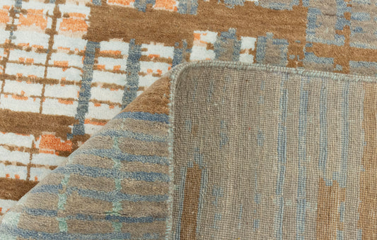 10x14 Mystique Grafton Grey Orange Oversized Area Rug For your Home| Shritija Rugs | Best Carpet Living Room