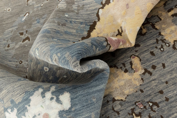 9x12 Genesis Earth Grey handmade Woolen Plush look Soft Pile Rug | Best Online Rugs USA