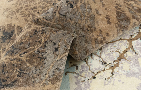 9x12 Natural Moon Theme Tree of life hand Knotted High Quality Wool Rug | Order Rug Online