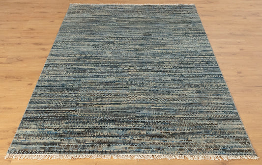 Galaxy Blue Modern Bedroom Rug