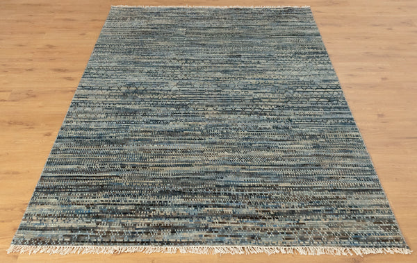 Galaxy Blue Modern Bedroom Rug