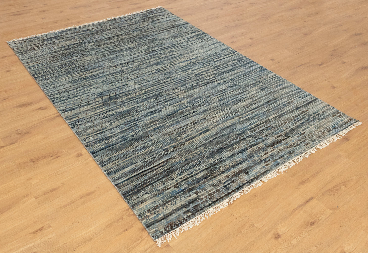 Galaxy Blue Modern Bedroom Rug