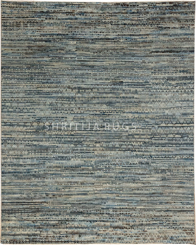 Galaxy Blue Modern Bedroom Rug