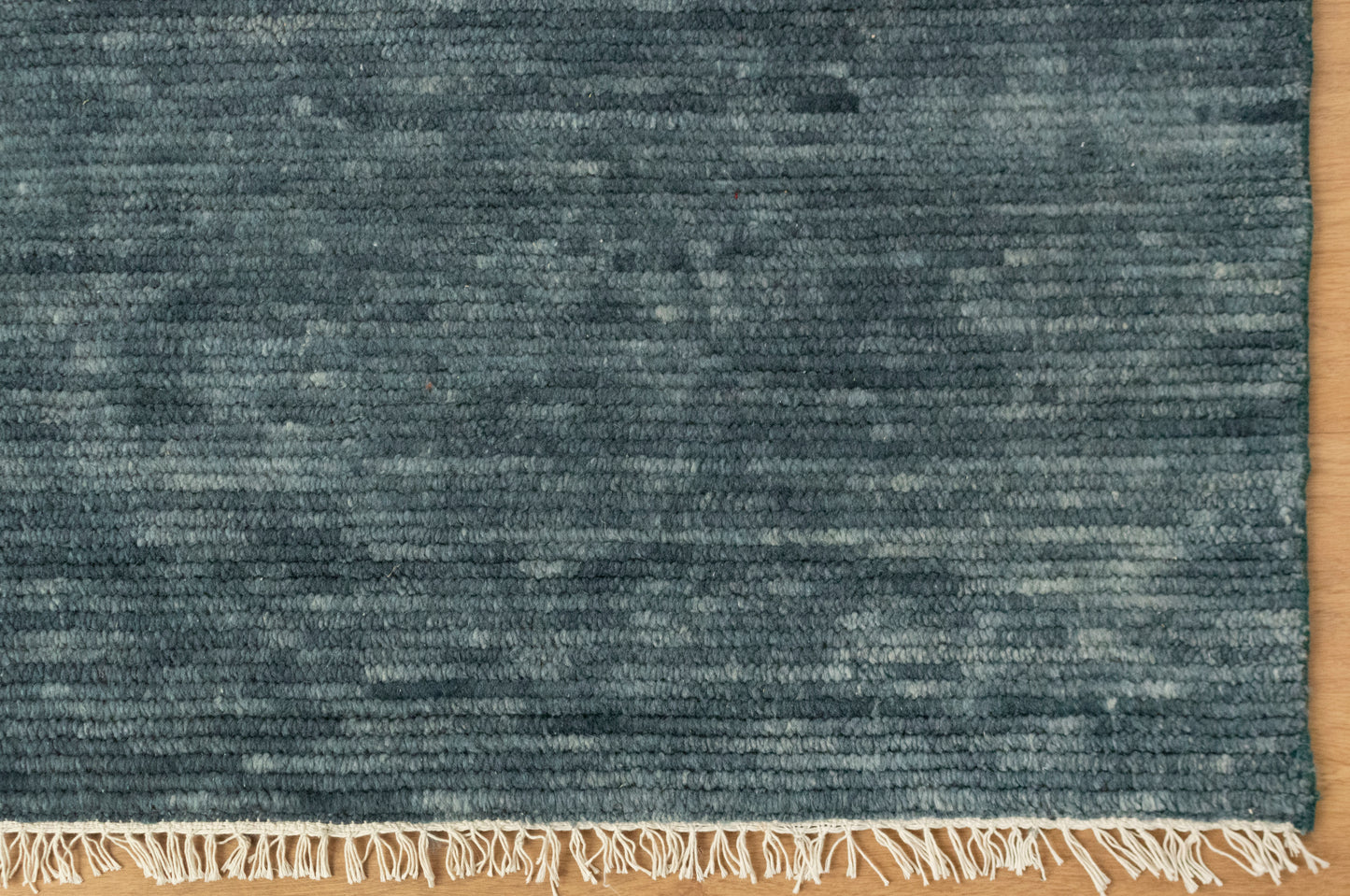 Bedroom Solid Gray Hand Knotted wool Rug