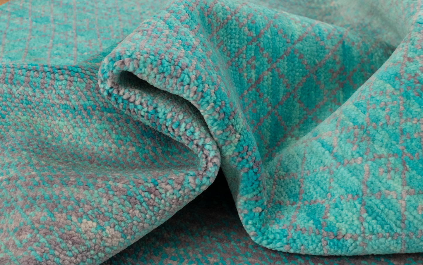 Turquoise Blue Gabbech Area Rug