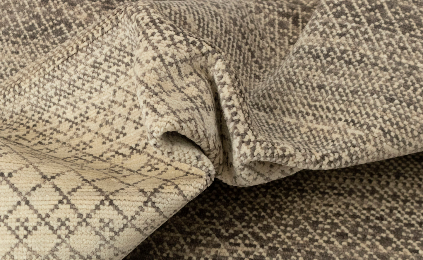Indian Geometric Gabbeh Beige Brown Area Rug
