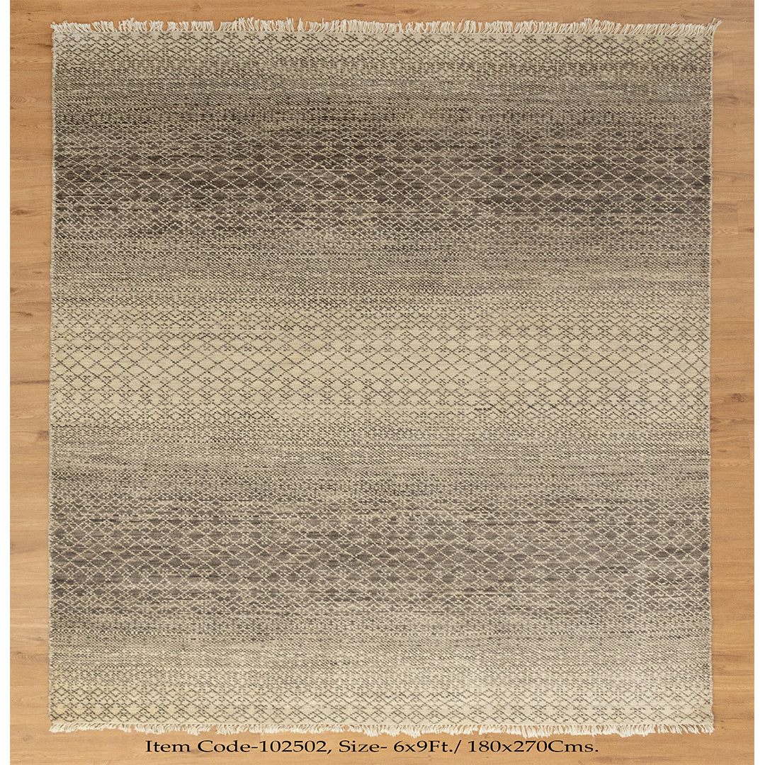 Indian Geometric Gabbeh Beige Brown Area Rug
