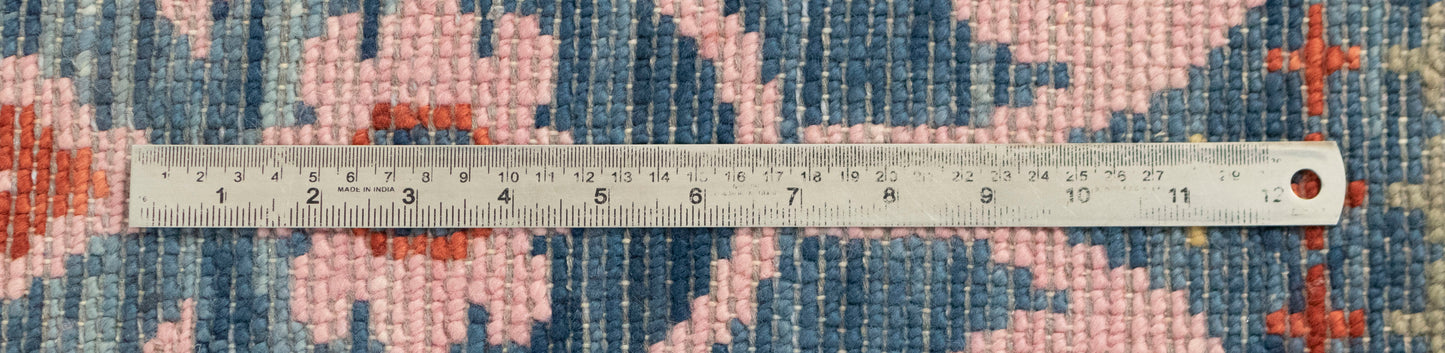 Floral Pink Hand knotted Rug..