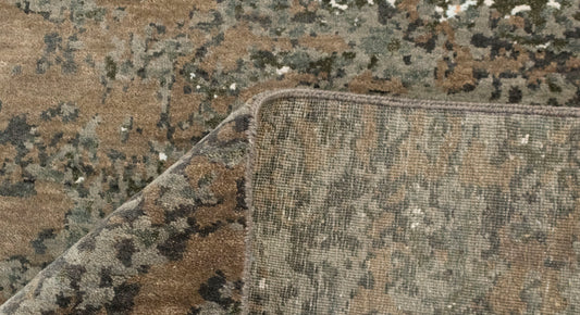 8x10 High Quality Green Grey Abstract Painting Rug for Bedroom | Shritija Rugs | Abstract Rugs Online