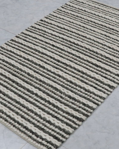 Ivory Charcoal Braided