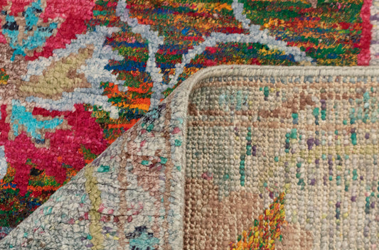 8x10 Distressed Look Vintage Area modern Wool & Silk Traditional Rug | Shritija Rugs | Designer Rugs UK Online