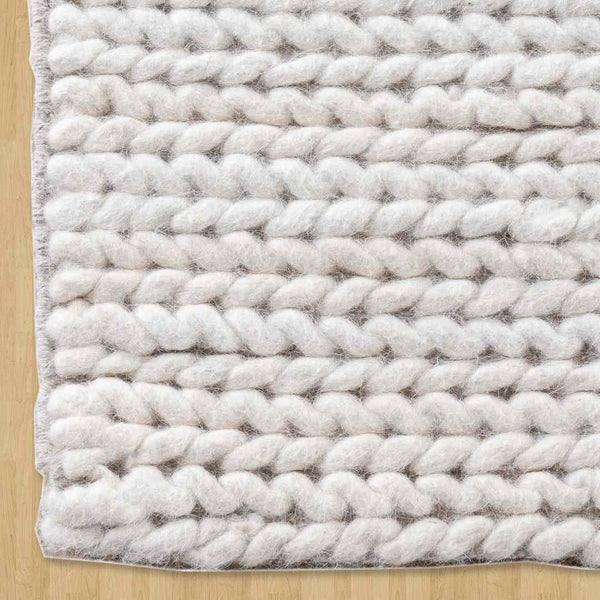White Braided Rugs | Chunky Handwoven Rugs Online