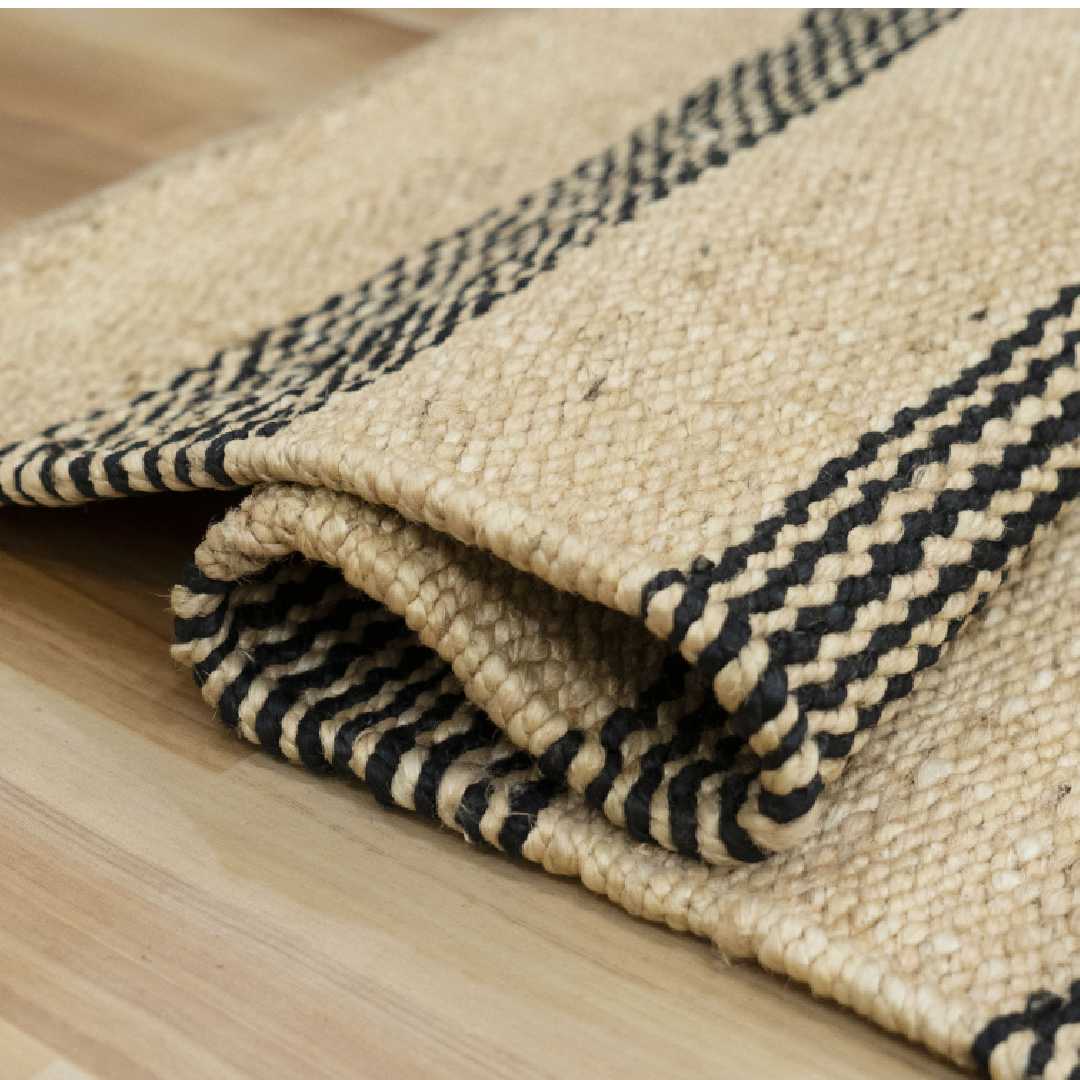 Handwoven Natural Jute Rug - Eco-Friendly & Durable