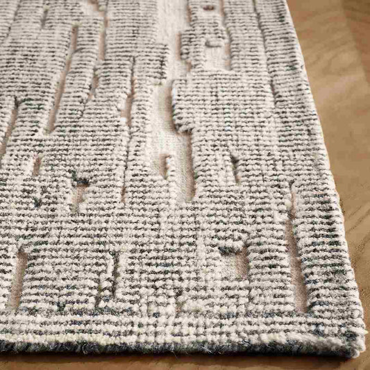 Irradiant Ivory Charcoal Rug| Best Moroccan Rugs Online