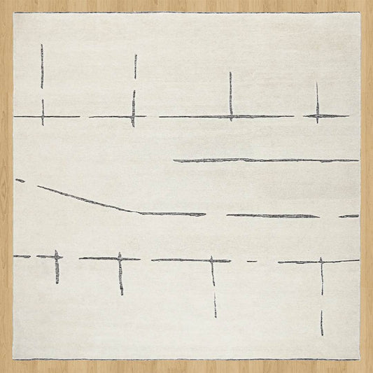 Ivory Stramlined Rug | Best Moroccan Rugs Online