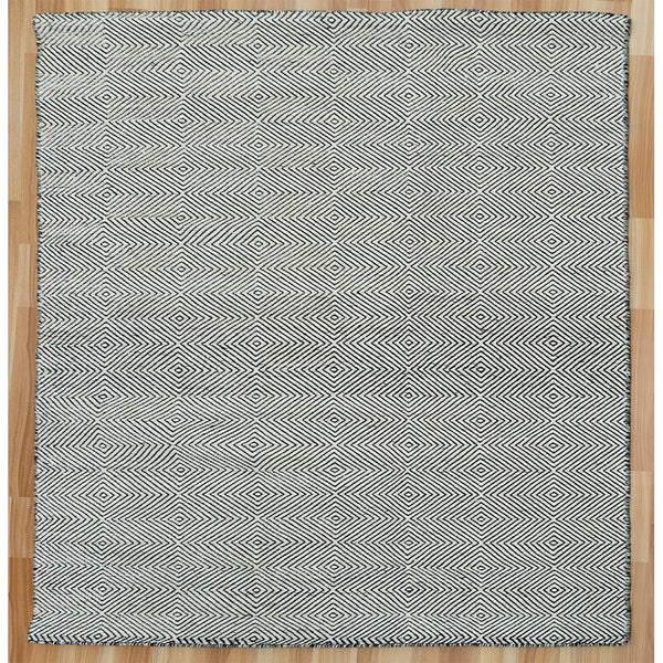 Hand Woven Diamond Textured Rug