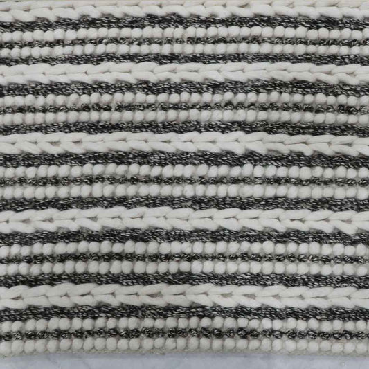 Ivory Charcoal Braided | Chunky Rugs Online