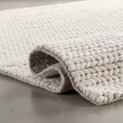 White Braided Rugs