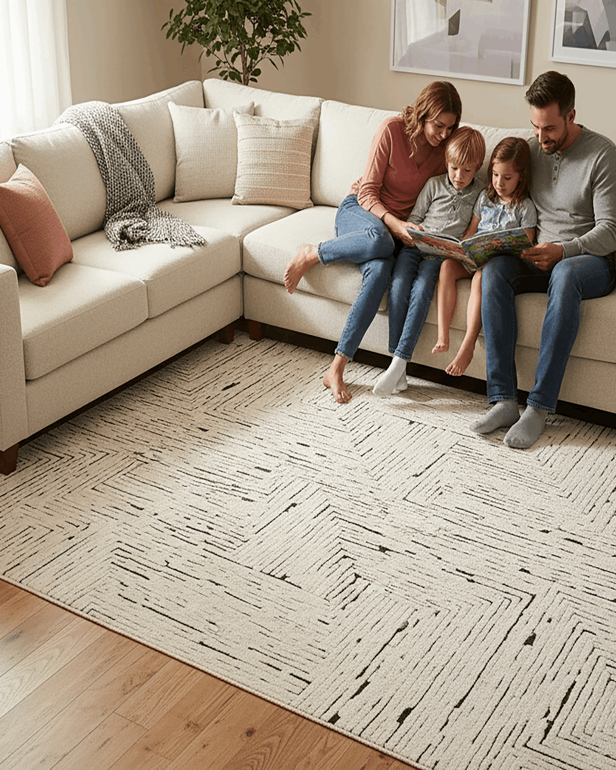 Maze Rug | Custom HandKnotted Wool & Silk Rug | Buy Designer Rug Online