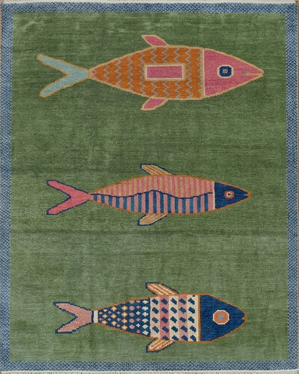 Shop Koi Fish Rugs | Handcrafted Pond & Runner Styles Fish Rugs