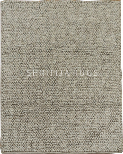 Silver Gray Loop Rug