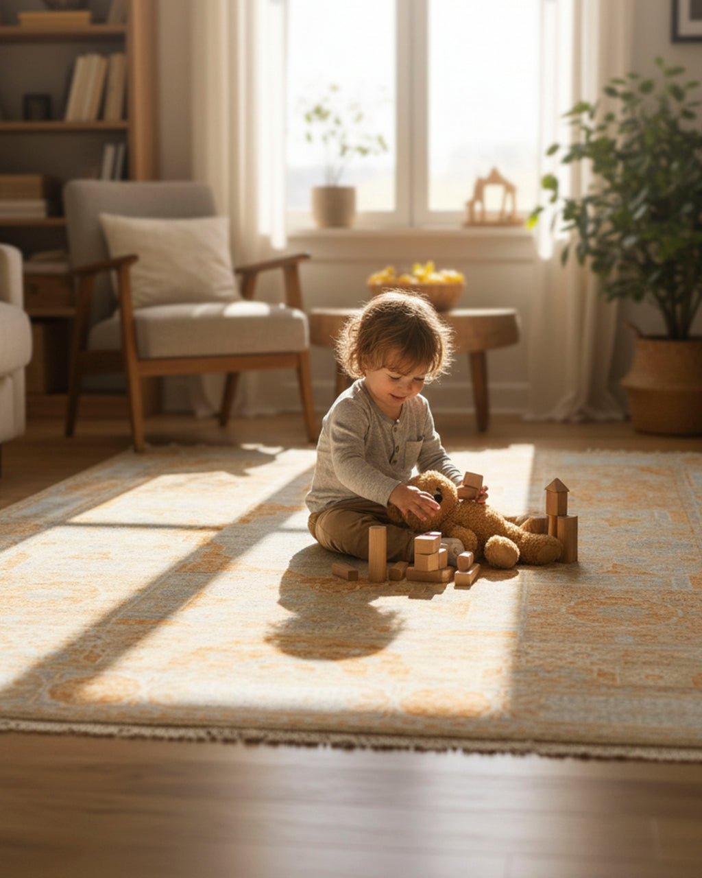 Hand-Knotted Mamluk Pastel colors Rug: Enhance Your Home's Ambiance