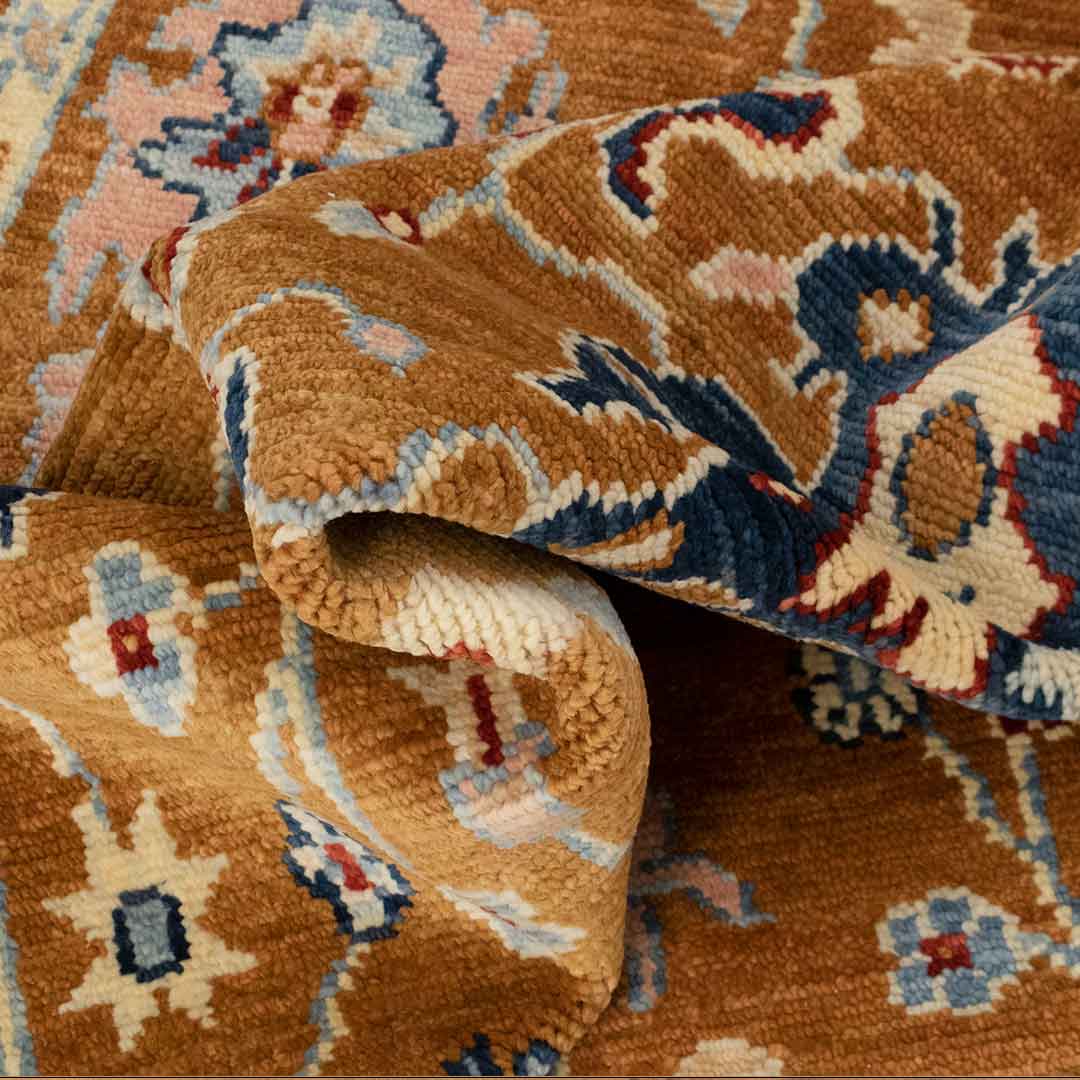 Handcrafted Modern Oushak Rug: A Blend of Tradition and Style