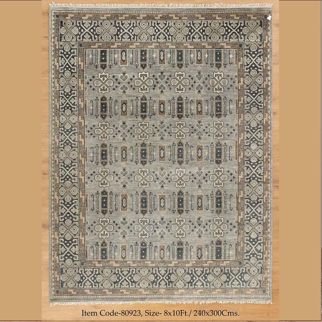 Ikat Stylish Design Hand-Knotted  Rug: Transform Your Space