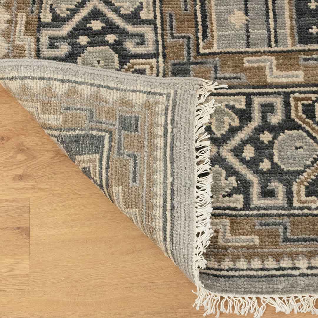 Ikat Stylish Design Hand-Knotted  Rug: Transform Your Space