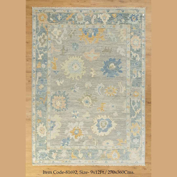 Elegant Hand-Knotted Oushak Rug: Perfect for Any Room | Best Online Rugs USA