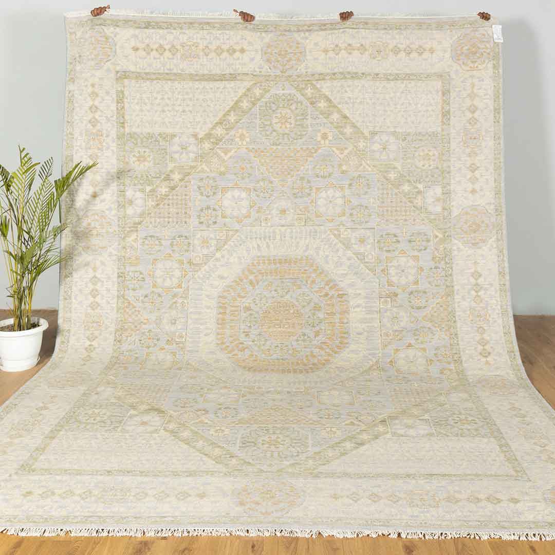 Hand-Knotted Royal Look Mamluk Rug: The Perfect Blend of Comfort and Style