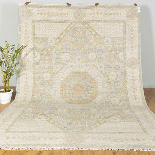 Hand-Knotted Royal Look Mamluk Rug: The Perfect Blend of Comfort and Style