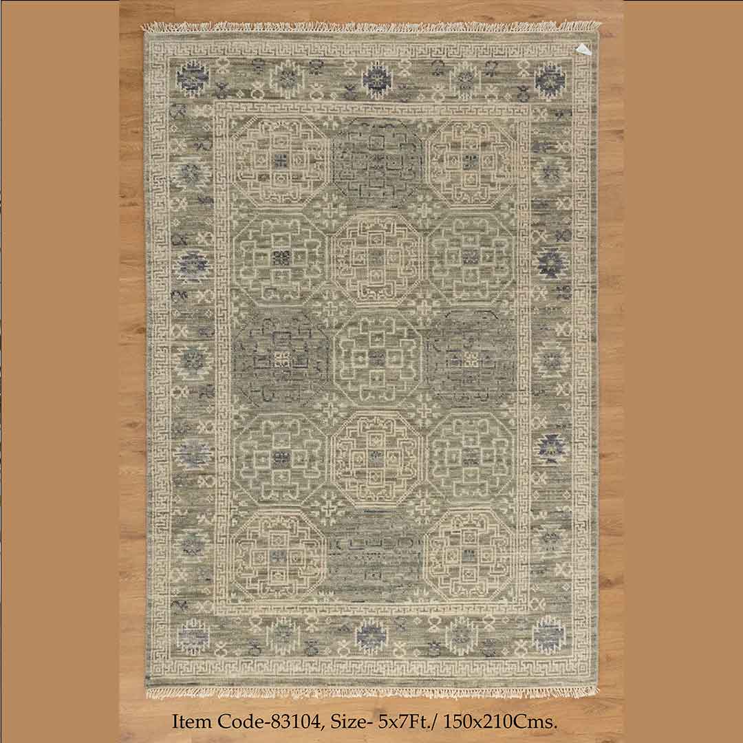 Modern Hand-Knotted Mamluk Royal Rug: Versatile and Stylish