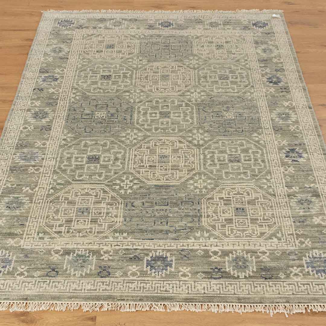 Modern Hand-Knotted Mamluk Royal Rug: Versatile and Stylish