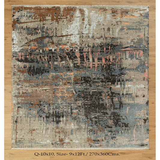 9x12 Uvenuti Premium Quality Abstract Designer Rug | Shritija Rugs