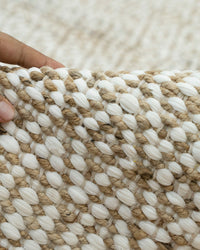 Jute and Cotton Blend Rug - Soft and Versatile Home Decor