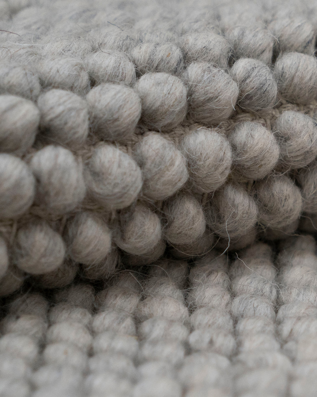 Grey Handwoven Wool Loop