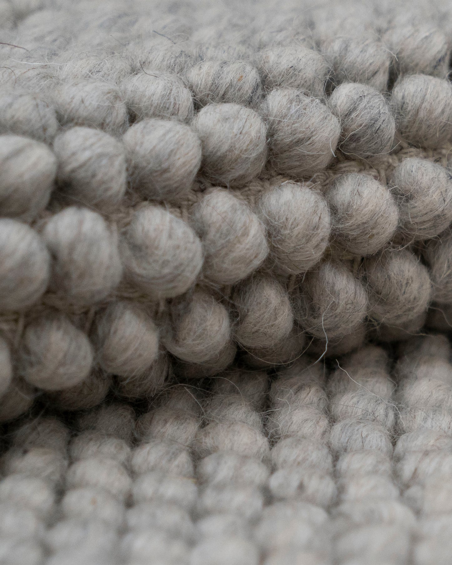 Grey Handwoven Wool Loop